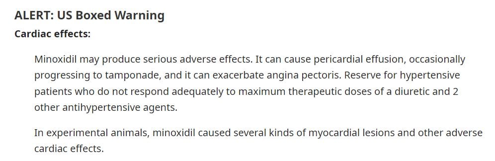 minoxidil alerta