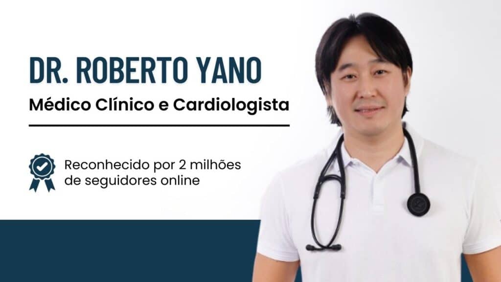 Dr. Roberto Yano, médico clínico e cardiologista convidado pelo site medicina.ribeirao.br, reconhecido por seus 2 milhões de seguidores online, e influente youtuber no campo da medicina.