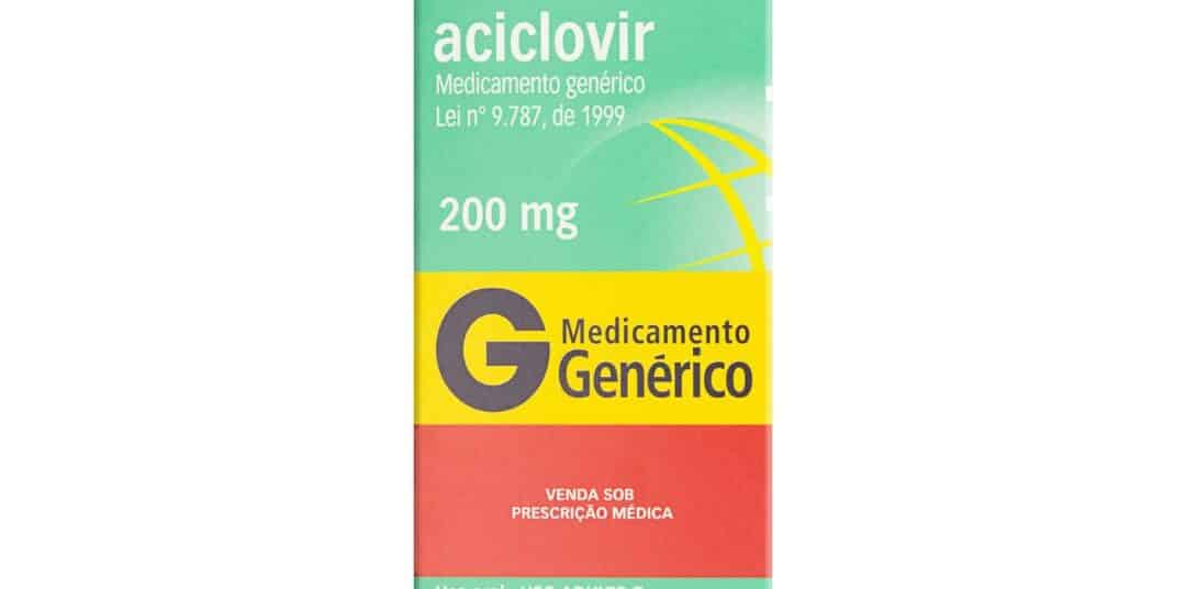 caixa do medicamento aciclovir