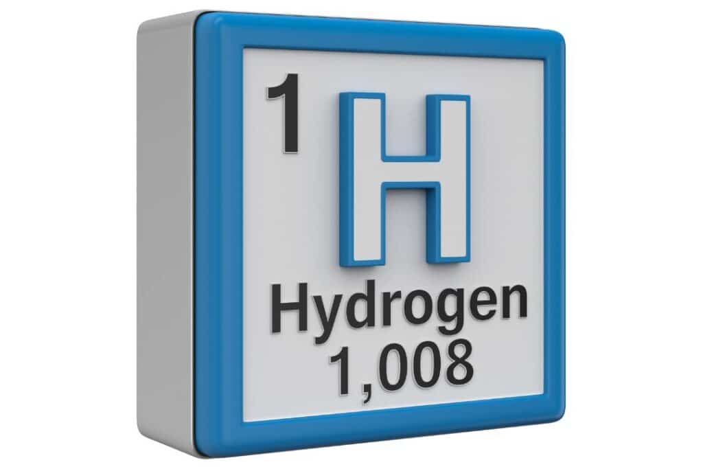 fórmula química do hidrogênio