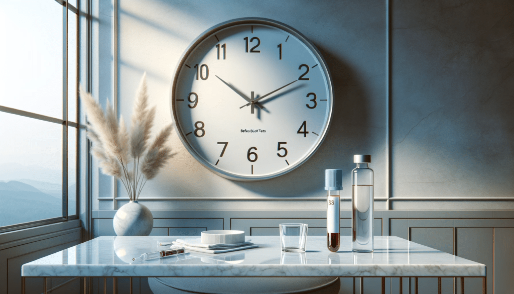 DALL·E 2023 12 05 16.42.48 A sophisticated high resolution realistic photo style image in a horizontal format that artistically represents the concept of fasting time required