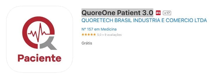 APLICATIVO QUOREONE PATIENT